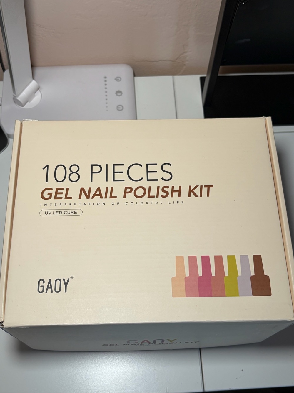 108-Piece Beige Gel Nail Polish Kit